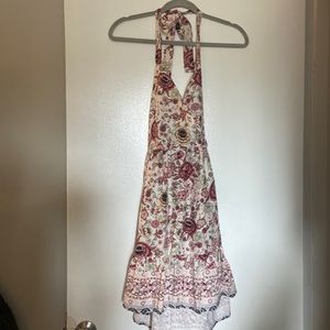 Pink mauve and tan halter dress. Size medium Brand new never worn